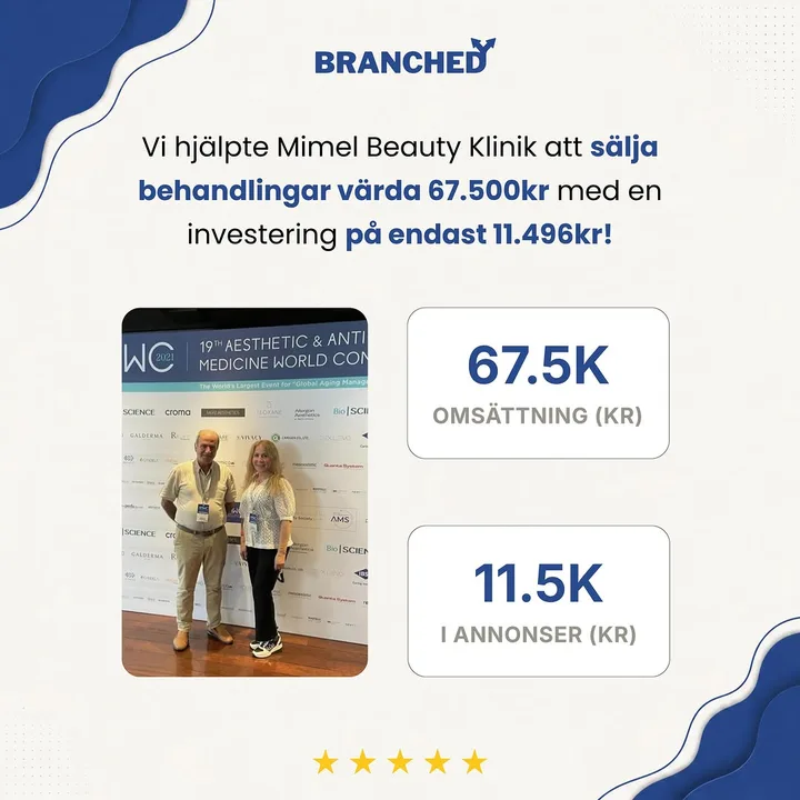 Mimel Beauty Klinik: behandlingar värda 67 500 kr för 11 496 kr i annonser